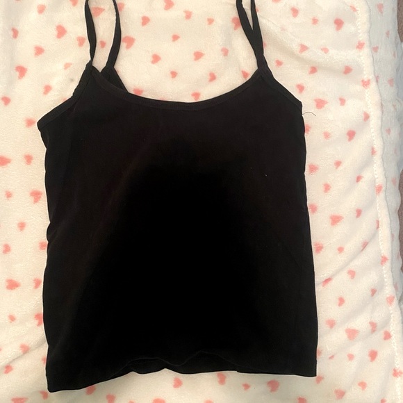 Splash Nike embroidered black and pink cropped tank top size medium - Picture 2 of 3